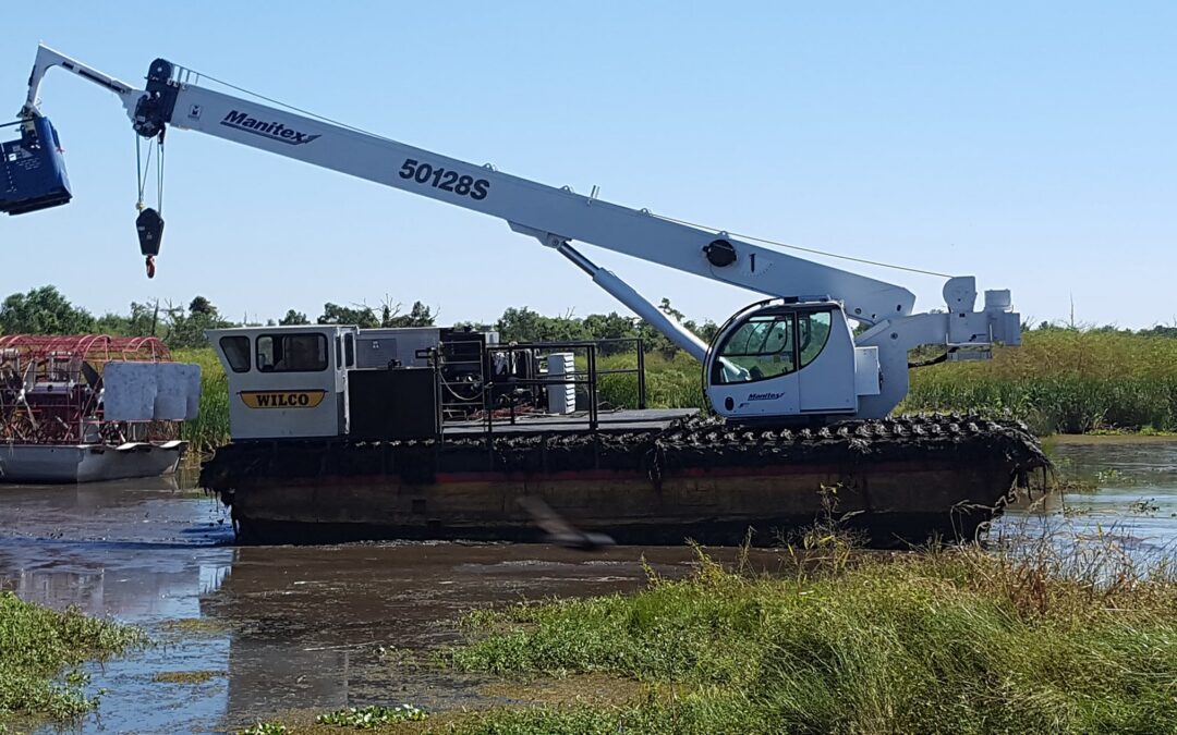 Overcoming Lift Radius Constraints in Marshland Environments